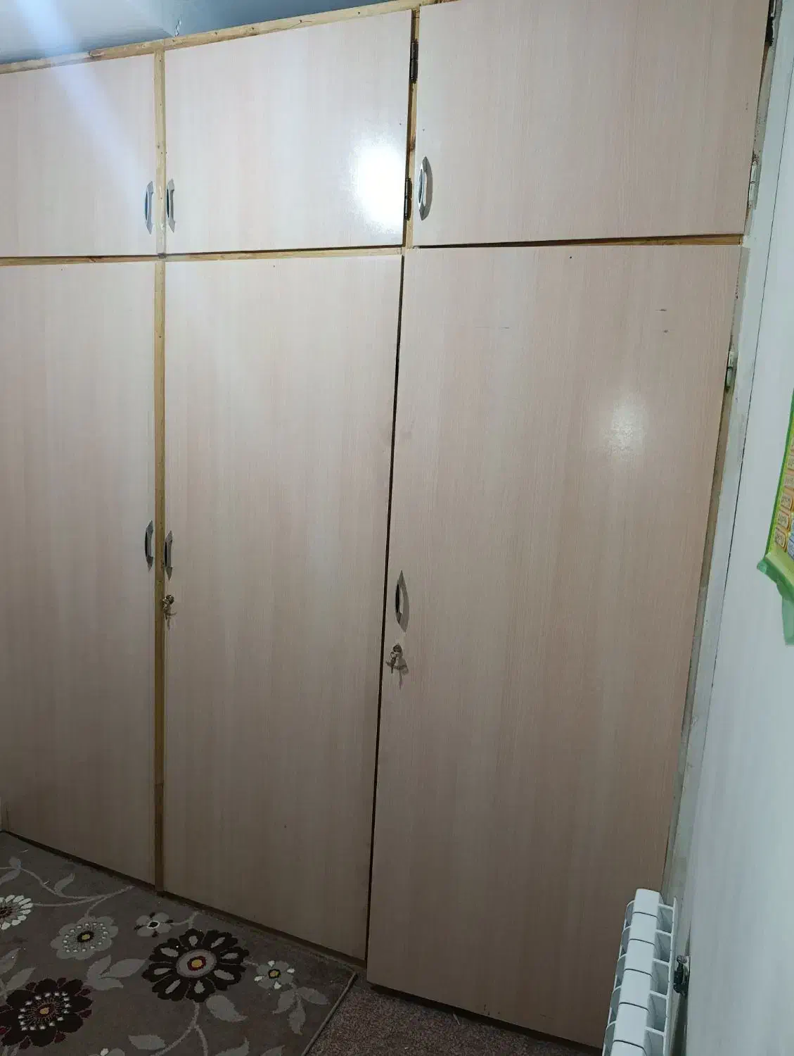 کمد دیواری در حد نو|جاکفشی، کمد، دراور|قزوین, |دیوار