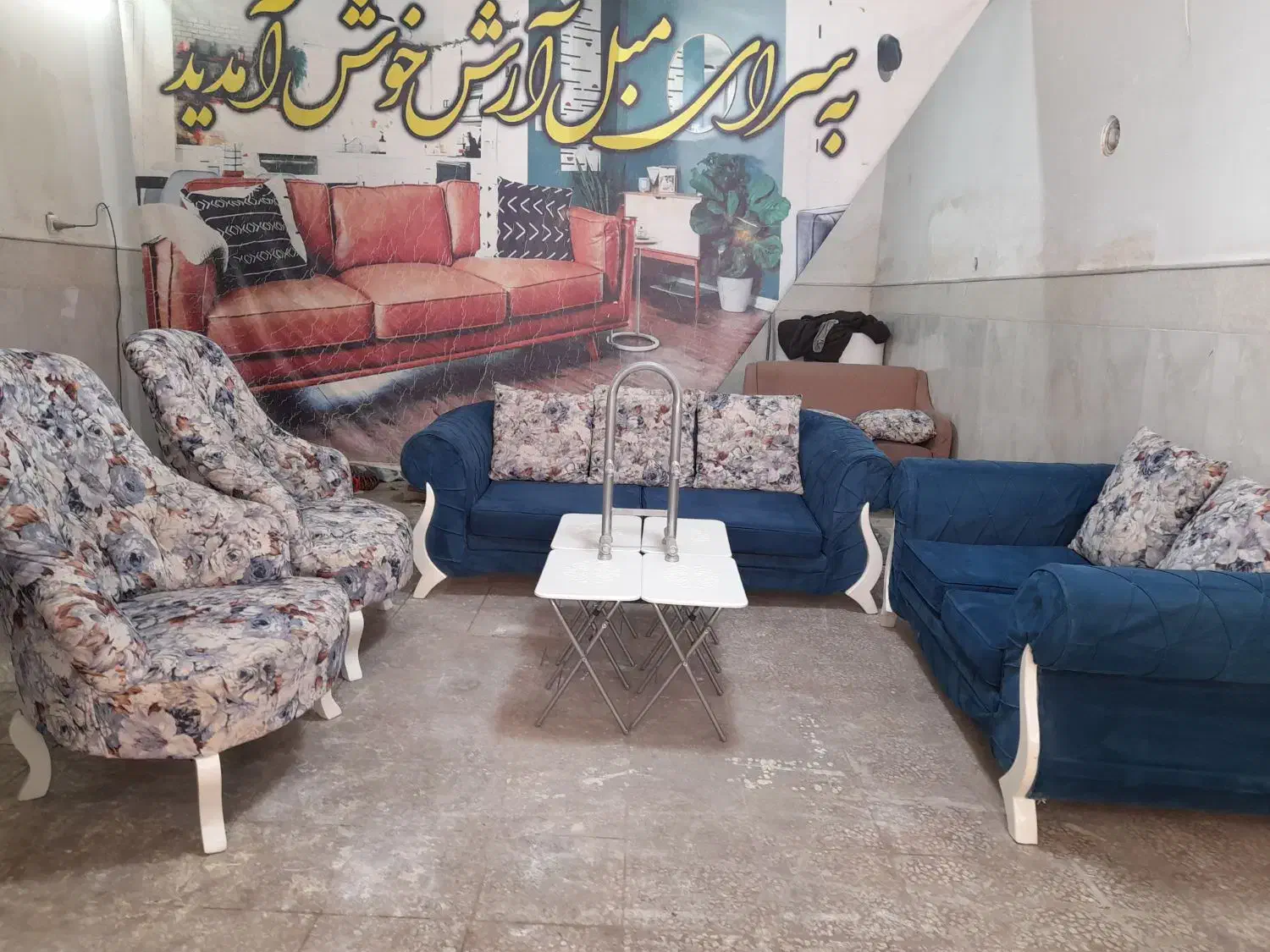طرح چستر یونانی ۷نفره|مبلمان خانگی و میز عسلی|قم, امامزاده ابراهیم|دیوار