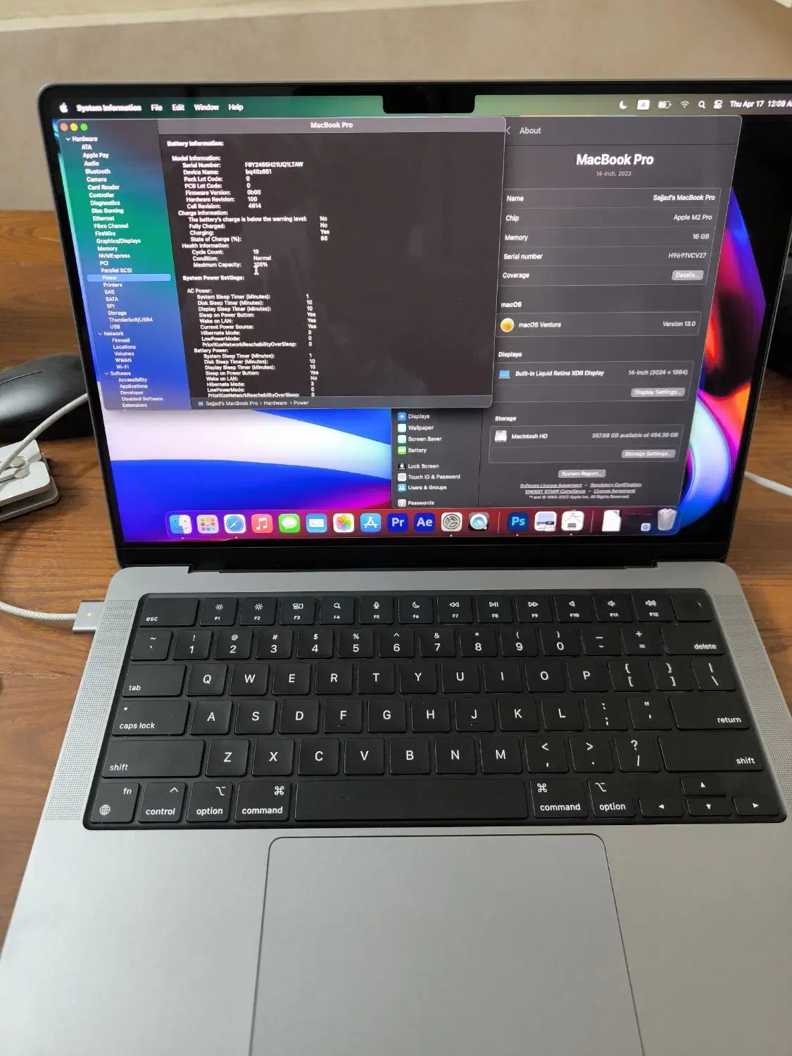 MacBook pro m2pro 2023 512 ram 16|رایانه همراه|مشهد, کوثر|دیوار