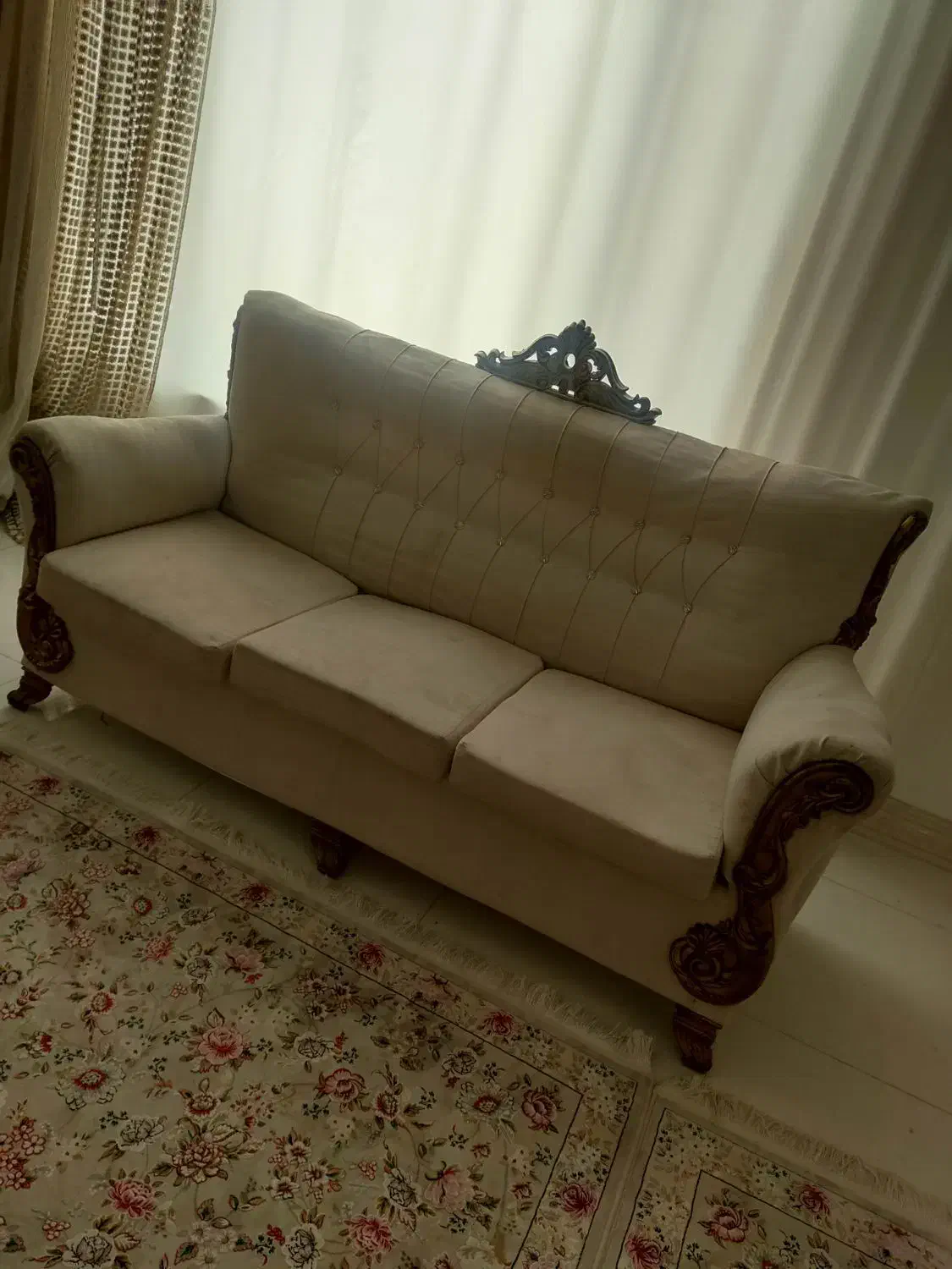 مبل هفت نفره ، ساعت ایستاده ، بوفه|مبلمان خانگی و میز عسلی|سرپل ذهاب, |دیوار