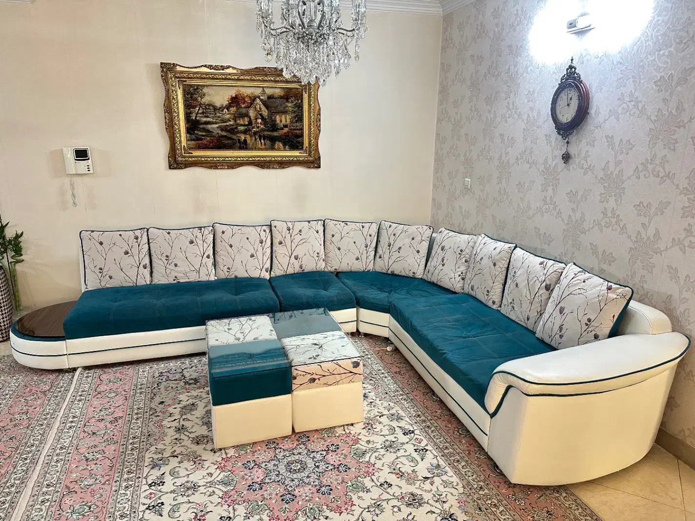 مبل L راحتی|مبلمان خانگی و میز عسلی|ری, شهید غیوری (ابن باویه)|دیوار