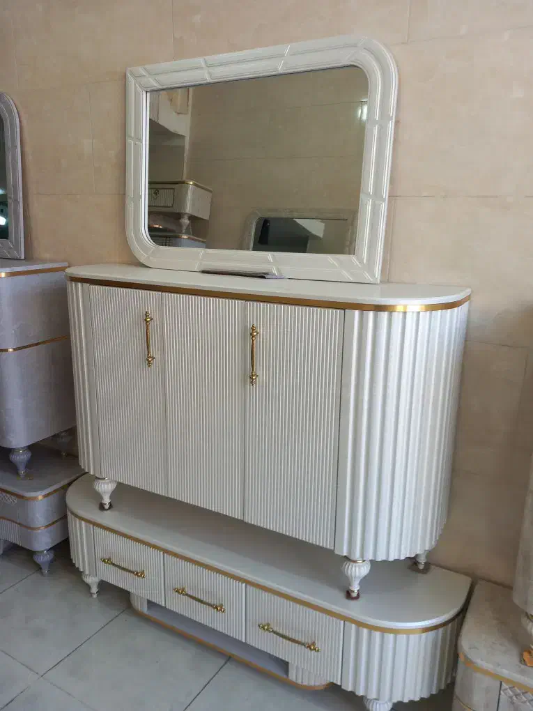 ست آینه کنسول و میز تلویزیون رخش مرمر *اثاث مارکت|بوفه، ویترین، کنسول|سیرجان, |دیوار