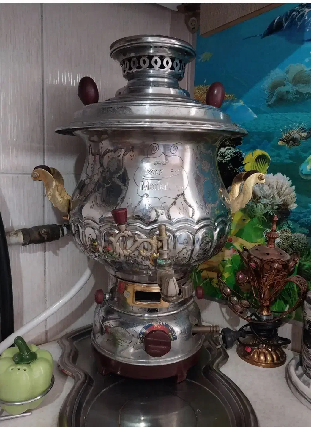 سماور سالم وزیبا درحدنو|سماور، چای‌ساز، قهوه‌ساز|محمدشهر, محمدشهر|دیوار