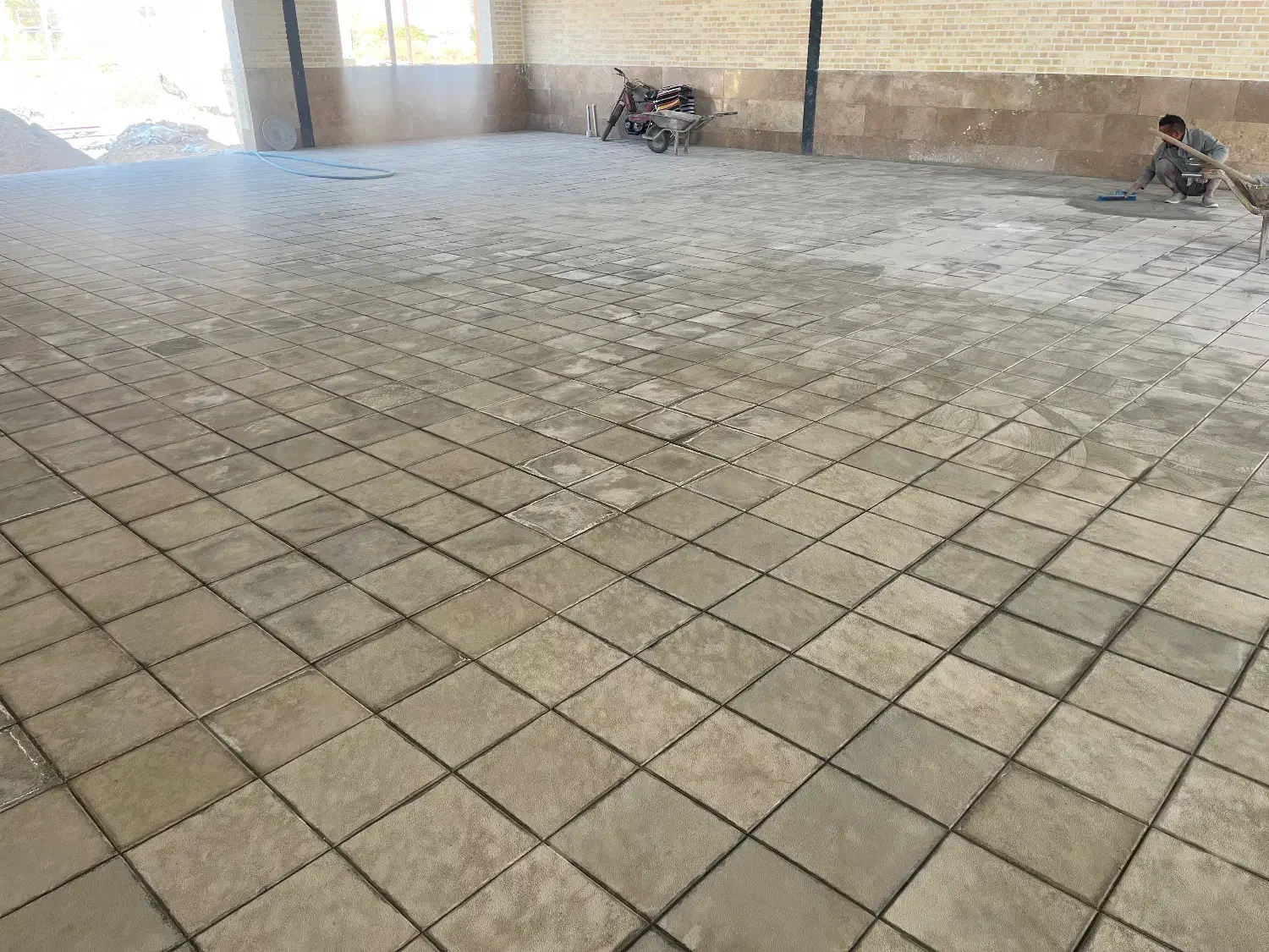 سنگ فرش (موزائیک پلیمری) ویلایی|مصالح و تجهیزات ساختمان|کاشان, قطب راوندی|دیوار