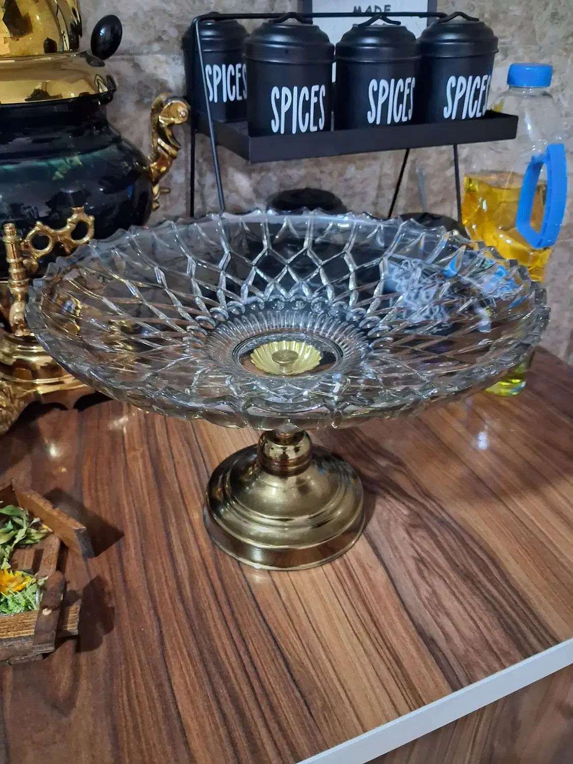 میوه خوری شامپاینی بزرگ|ظروف سرو و پذیرایی|مشکیندشت, |دیوار