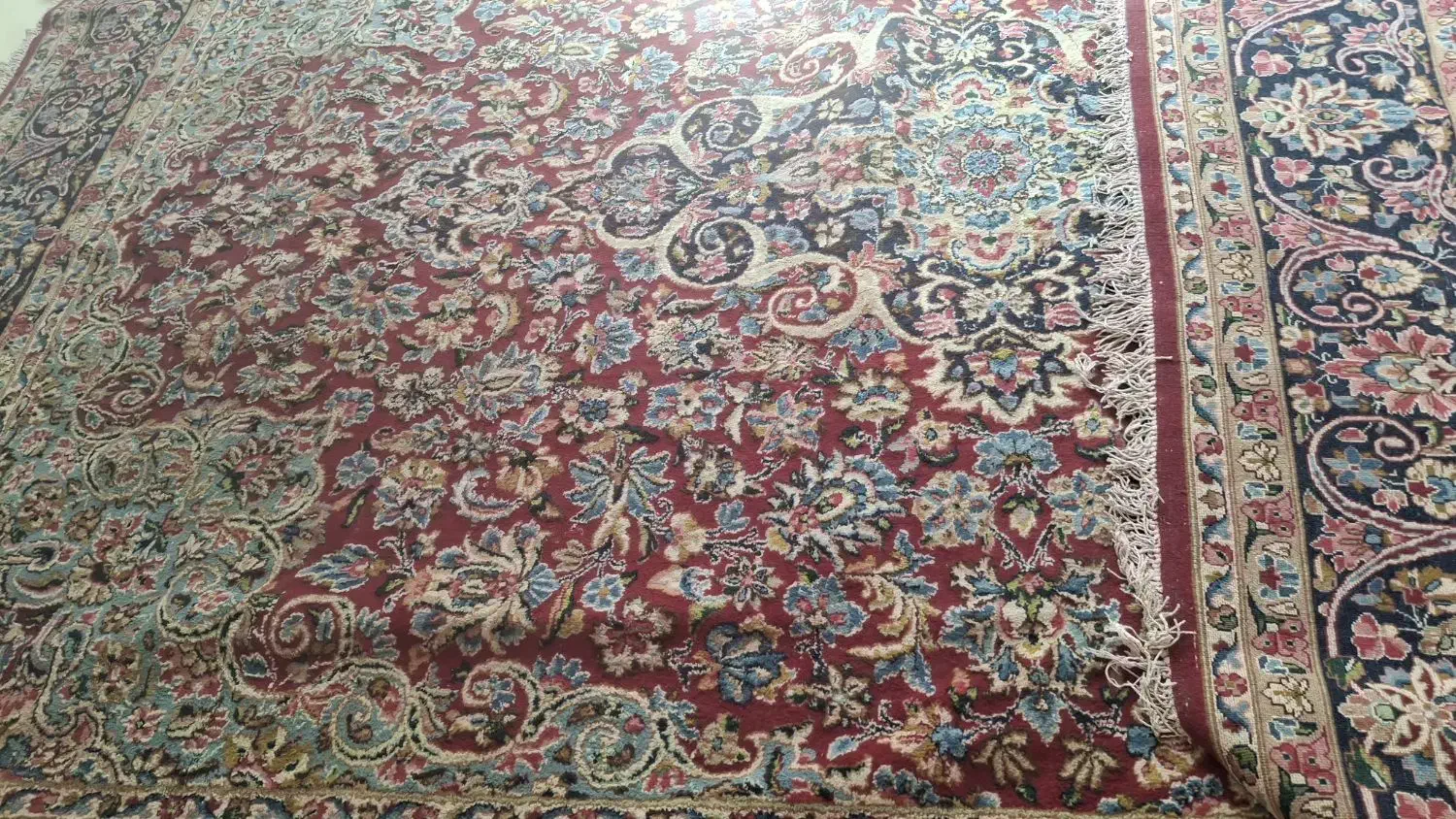 قالی ۳در 4 دستباف کرمانی طرح شاعباسی|فرش|کرمان, |دیوار