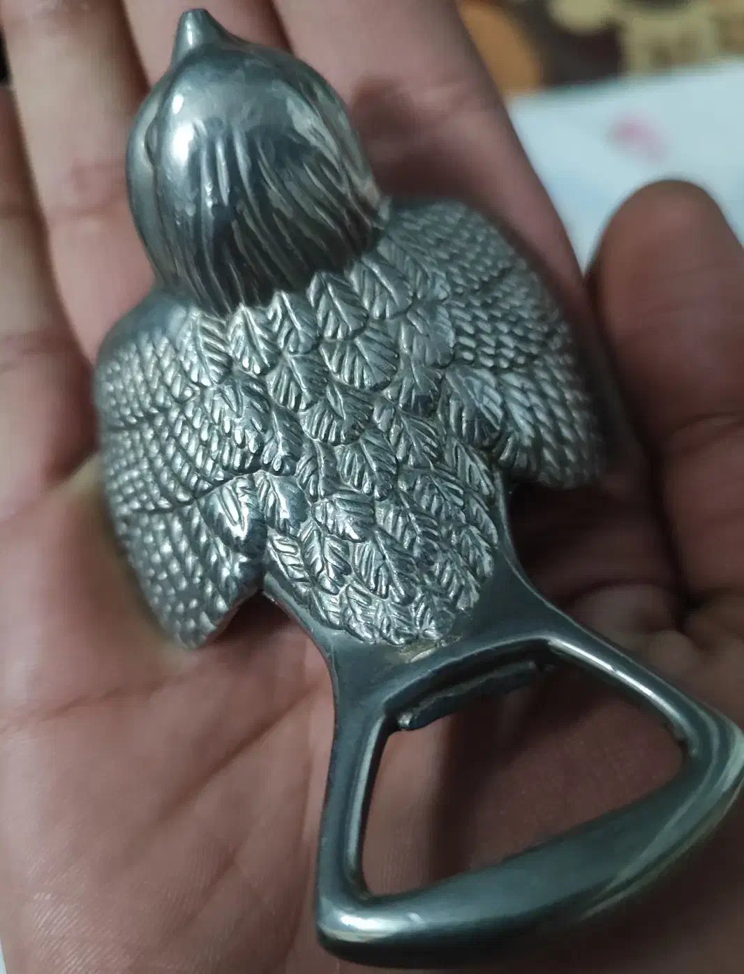 دربازکن بسیار زیبا و کمیاب پرندهی وینتیج نقره|کلکسیون اشیاء عتیقه|اندیشه, اندیشه فاز ۳|دیوار