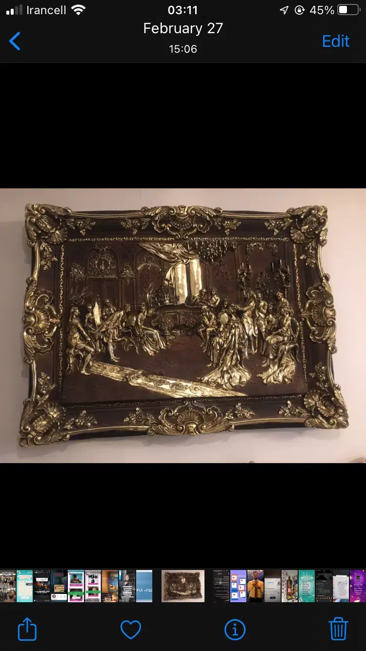 تابلو ورق طلا|تابلو، نقاشی، عکس|تهران, شهرک چیتگر|دیوار