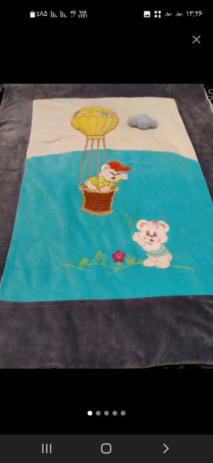 لحاف نوزادی با تشک|رختخواب، بالش، پتو|قزوین, |دیوار