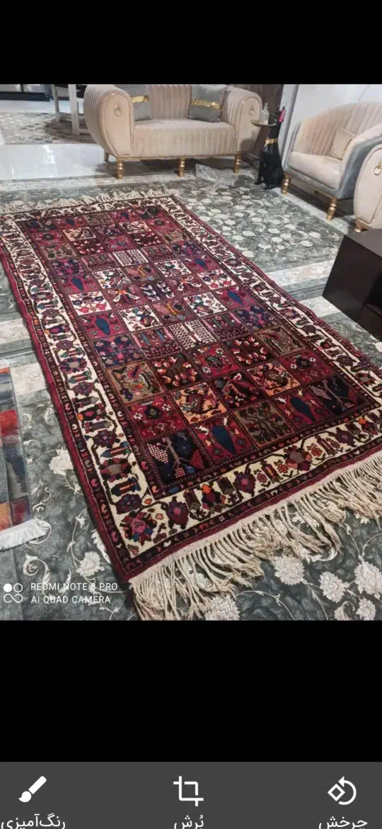 قالی دستباف|فرش|لنجان, |دیوار