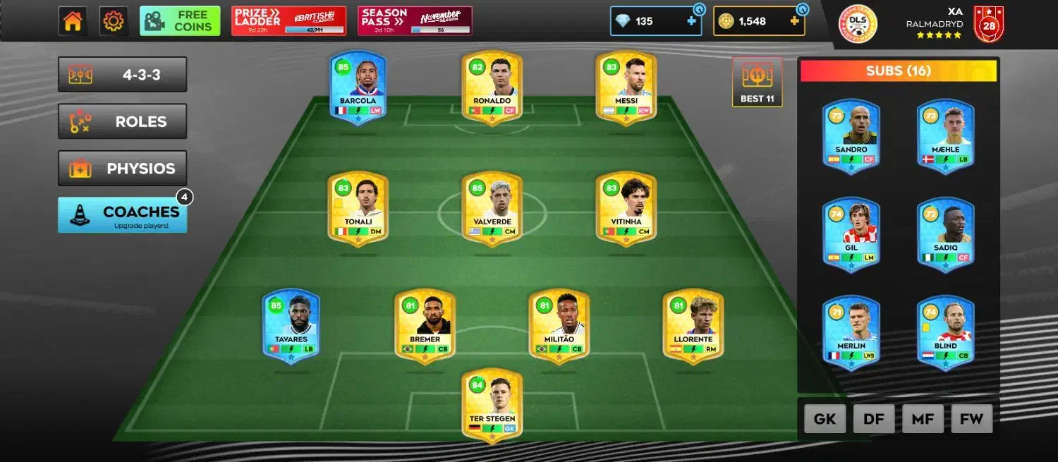 اکانت لیگ رویایی|کنسول، بازی ویدئویی و آنلاین|سبزوار, امیریه|دیوار