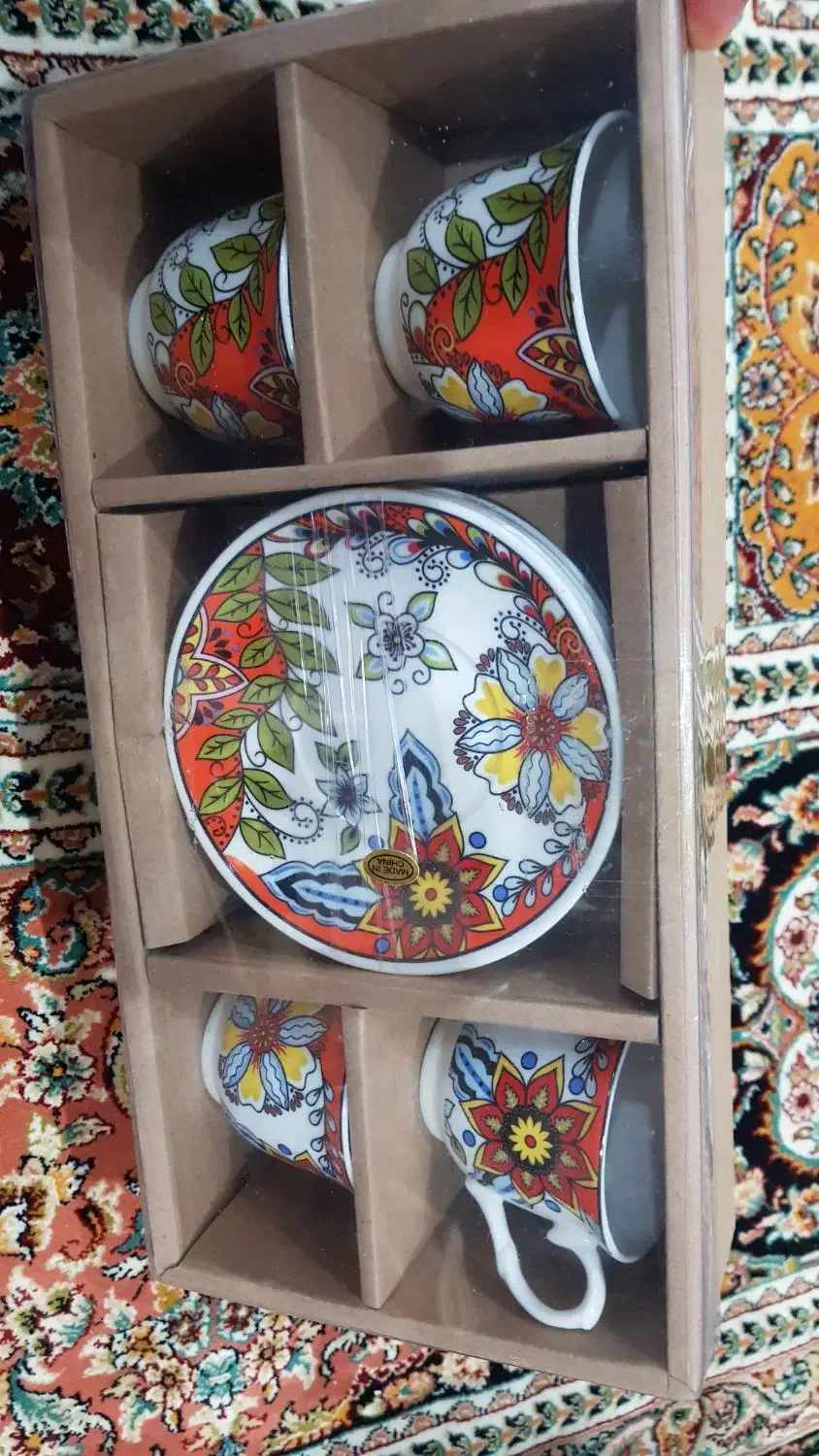 قوری و فنجان قهوه خوری ، فلاسک فلاکس آبچکان دوطبقه|حراج|قشم, |دیوار