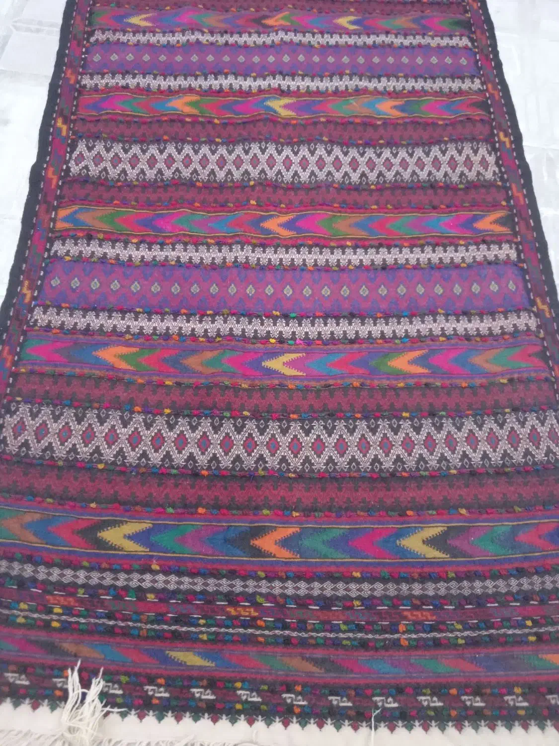 گلیم دست باف|گلیم، جاجیم، گبه|بیرجند, |دیوار