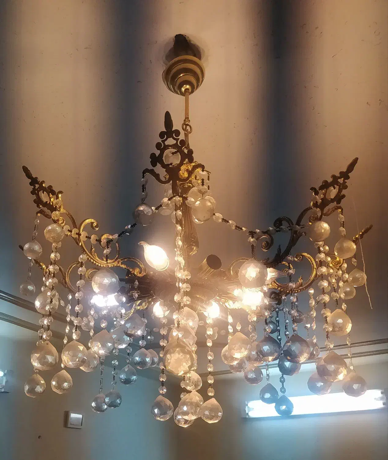 فروش لوستر 8 شاخه|لوستر و چراغ آویز|شوشتر, |دیوار