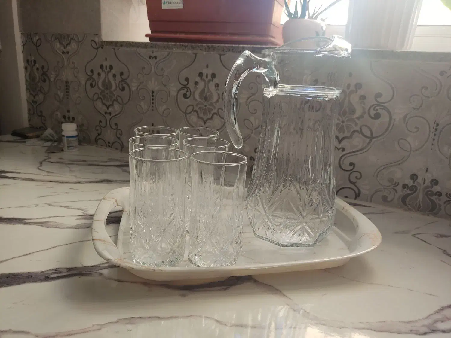 پارچ ولیوان فرانسهARC|ظروف سرو و پذیرایی|بوکان, |دیوار