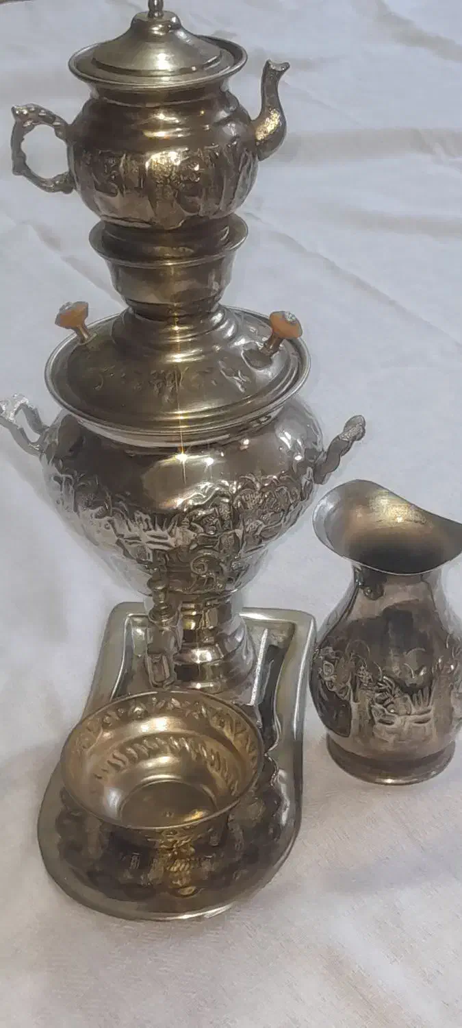سماور دکوری ارتفاع ۳۴ سانت|کلکسیون اشیاء عتیقه|دورود, |دیوار