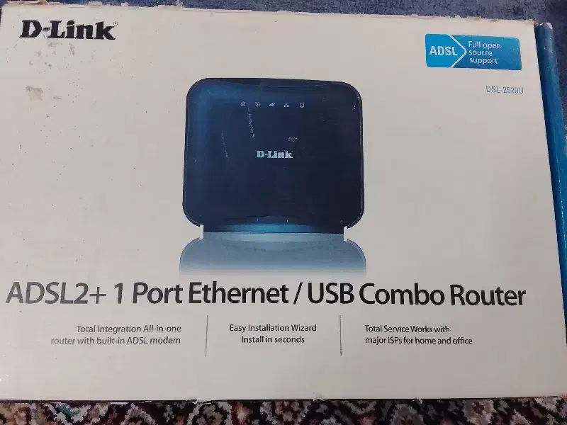 مدم D-LINK ADSL2+ 1port Ethernet/USB Combo Router|مودم و تجهیزات شبکه|بیرجند, |دیوار