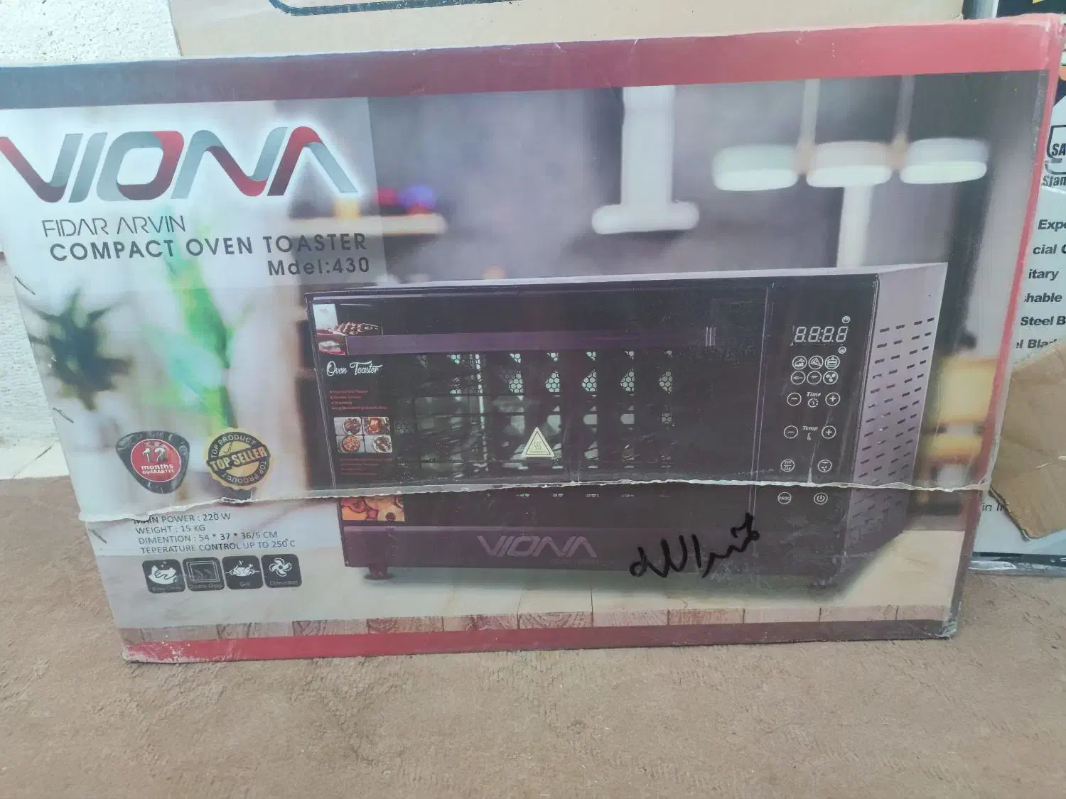 آون توستر ۶۰ لیتری ویونا|اجاق گاز و لوازم برقی پختوپز|شیراز, ارم|دیوار