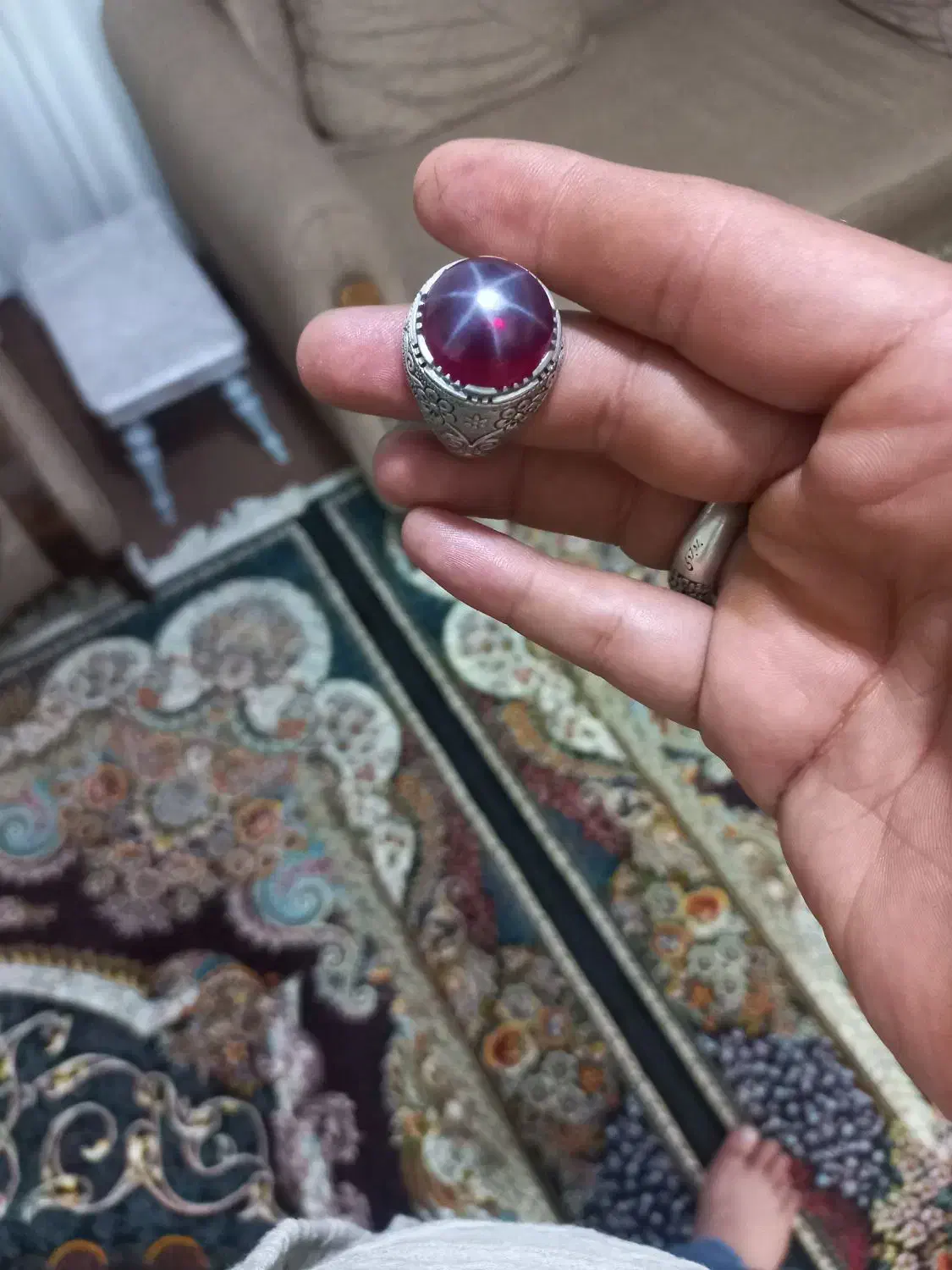 انگشتر یاقوت استار|جواهرات|سنندج, |دیوار