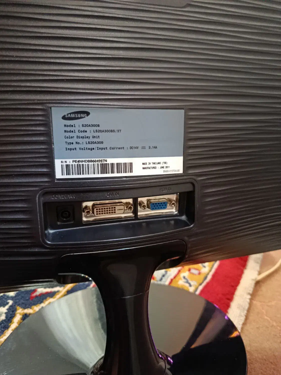 مانیتور led ۲۰ اینچ سامسونگ در حد نو|قطعات و لوازم جانبی رایانه|اسدآباد, |دیوار