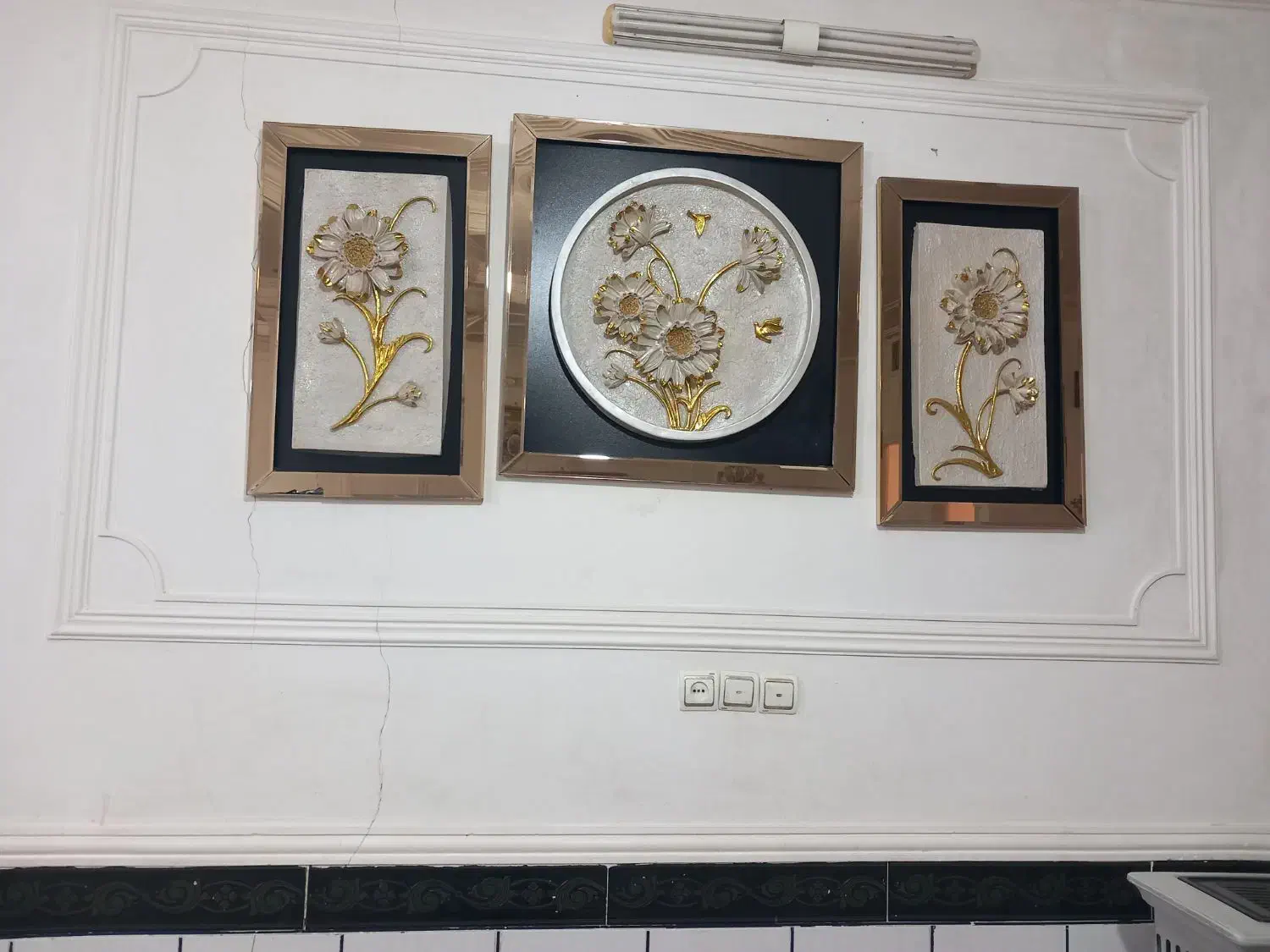 تابلوبسیار زیبا موفت گذاشتمش|صنایع دستی و سایر لوازم تزئینی|خرم‌آباد, |دیوار