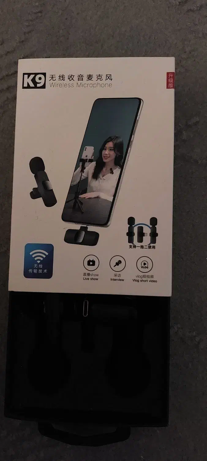 میکروفون بیسیم k9|صوتی و تصویری|بندر انزلی, لاله|دیوار