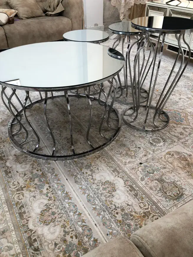 جلومبلی میز عسلی آینه ای|مبلمان خانگی و میز عسلی|آستارا, |دیوار