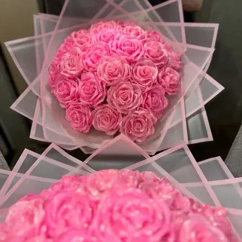 دسته گل روبانی ماندگار|گل مصنوعی|زابل, |دیوار