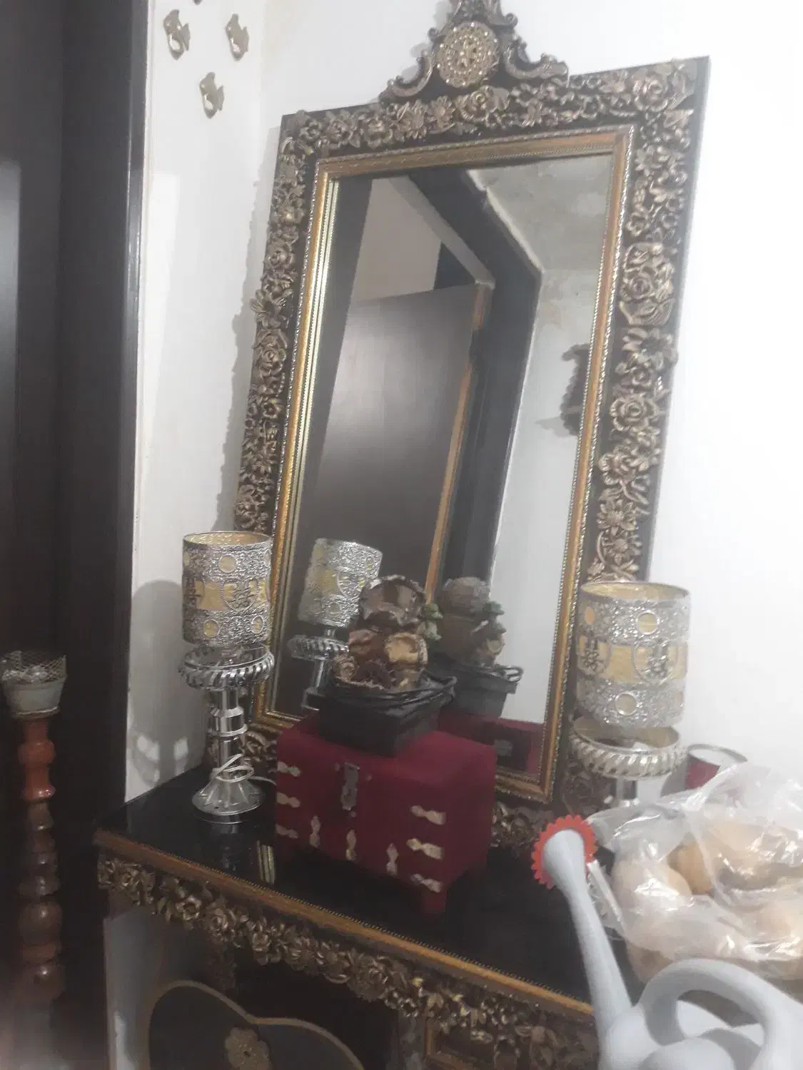 آینه شمعدان طرح اپل فلشخور|حراج|بروجرد, |دیوار