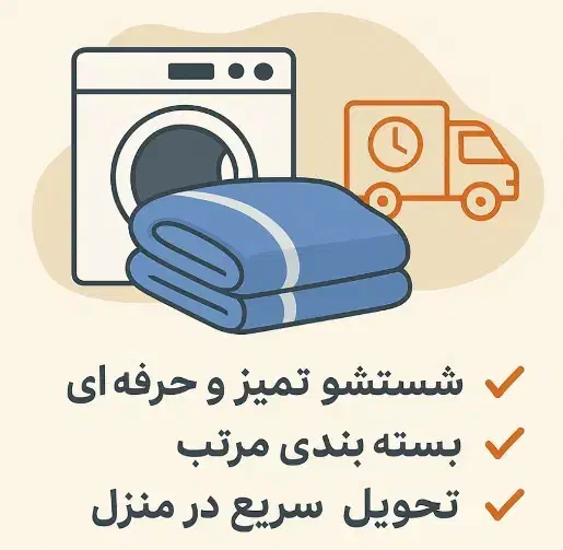 پتوشویی سریع و راحت،تحویل تمیز و بسته بندی حرفه ای|خدمات نظافت|زنجان, |دیوار