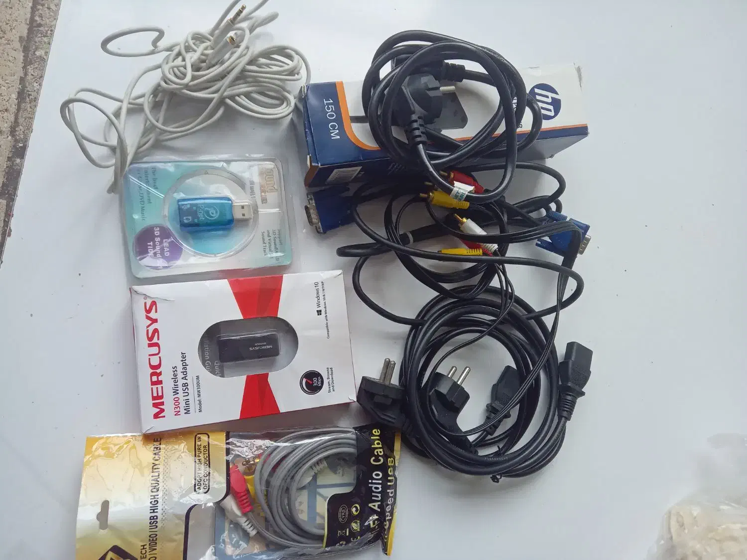 دانگل وای فای و کابل کامپیوتر و کارت صدا|قطعات و لوازم جانبی رایانه|تهران, استاد معین|دیوار