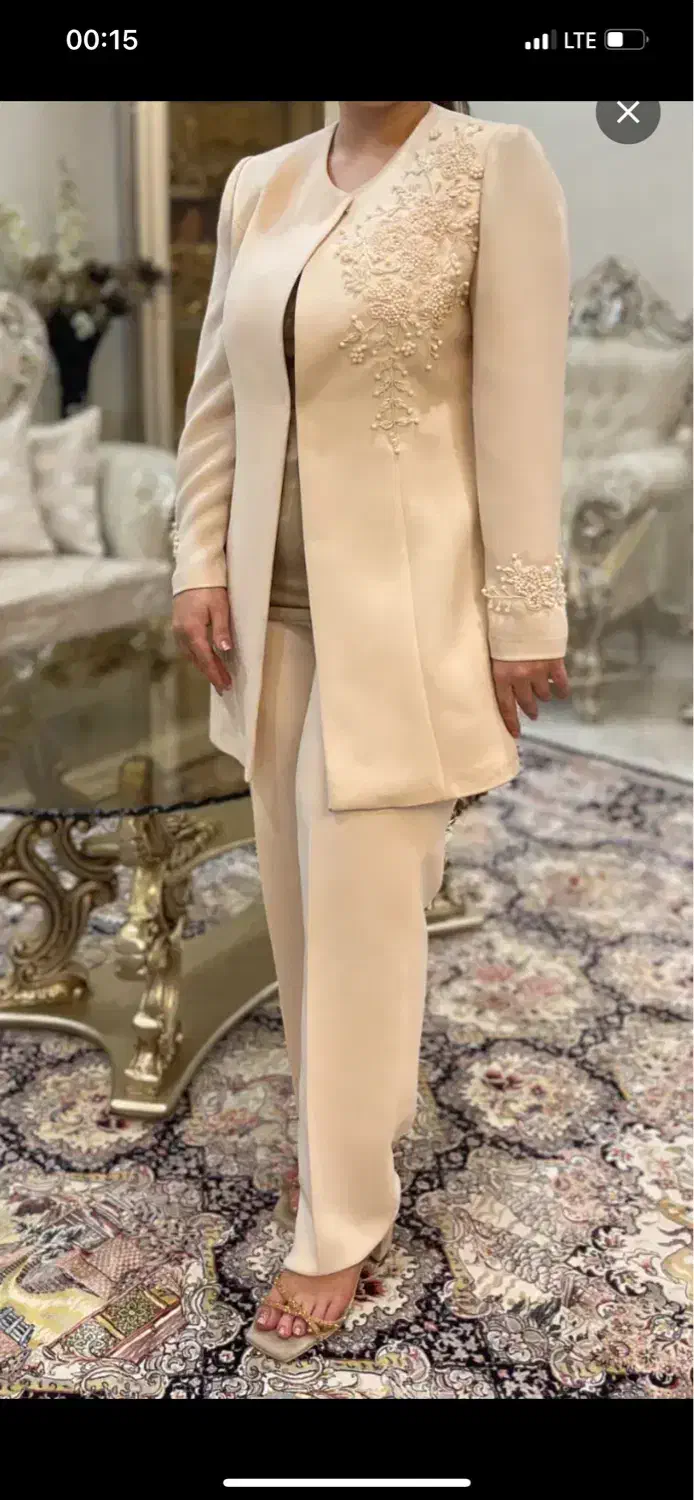 کت شلوار مجلسی جواهر دوزی شده|لباس|تهران, امیریه|دیوار