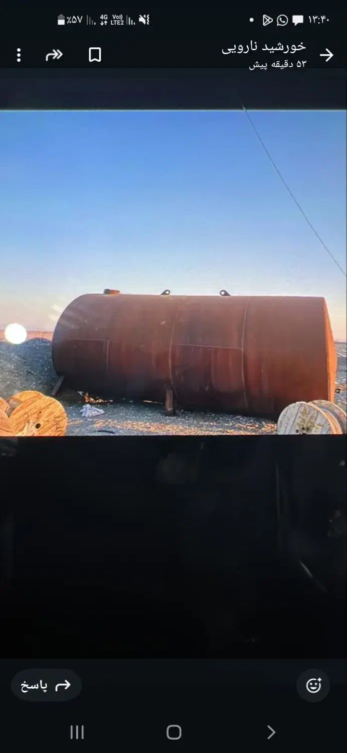 مخزن فلزی تانکر ۱۵۵بشکه ای|مصالح و تجهیزات ساختمان|ایرانشهر, |دیوار