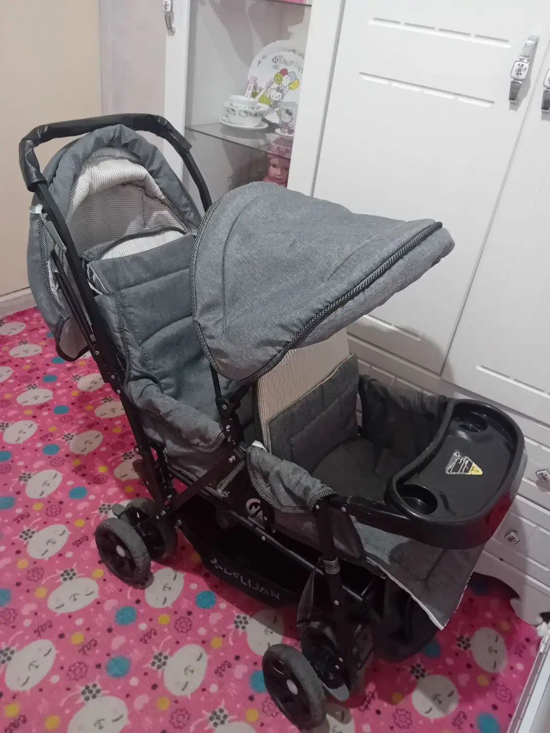 کالسکه دوقلو کار کرده|کالسکه و لوازم جانبی|چهاردانگه (تهران), |دیوار