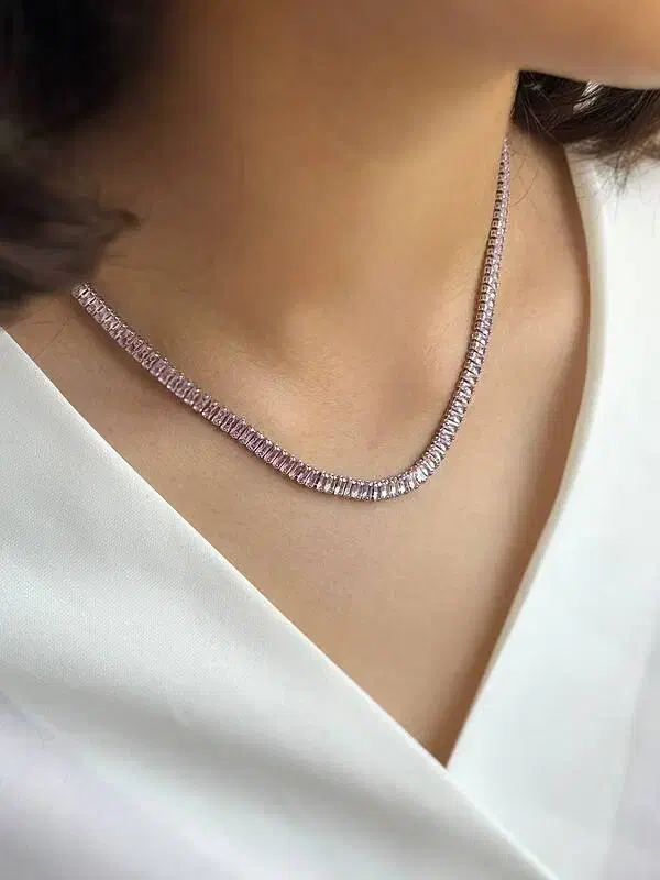 گردنبند تنیسی صورتی|بدلیجات|قدس, شهر‌قدس|دیوار