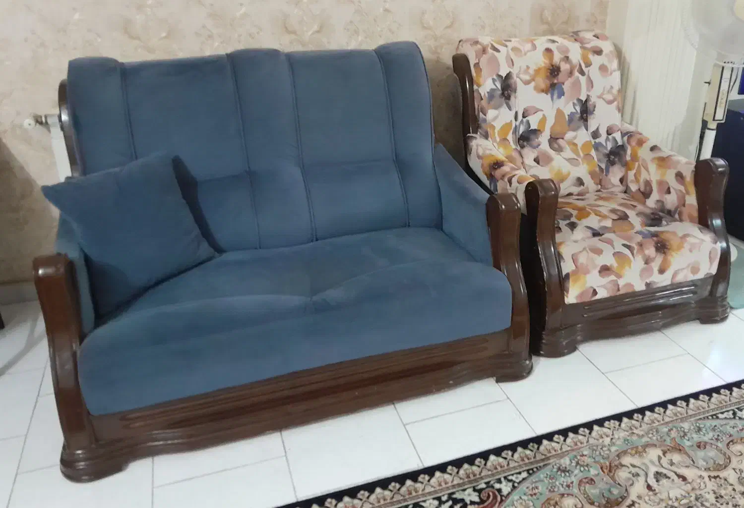 مبل ۷ نفره|مبلمان خانگی و میز عسلی|رشت, معلم|دیوار
