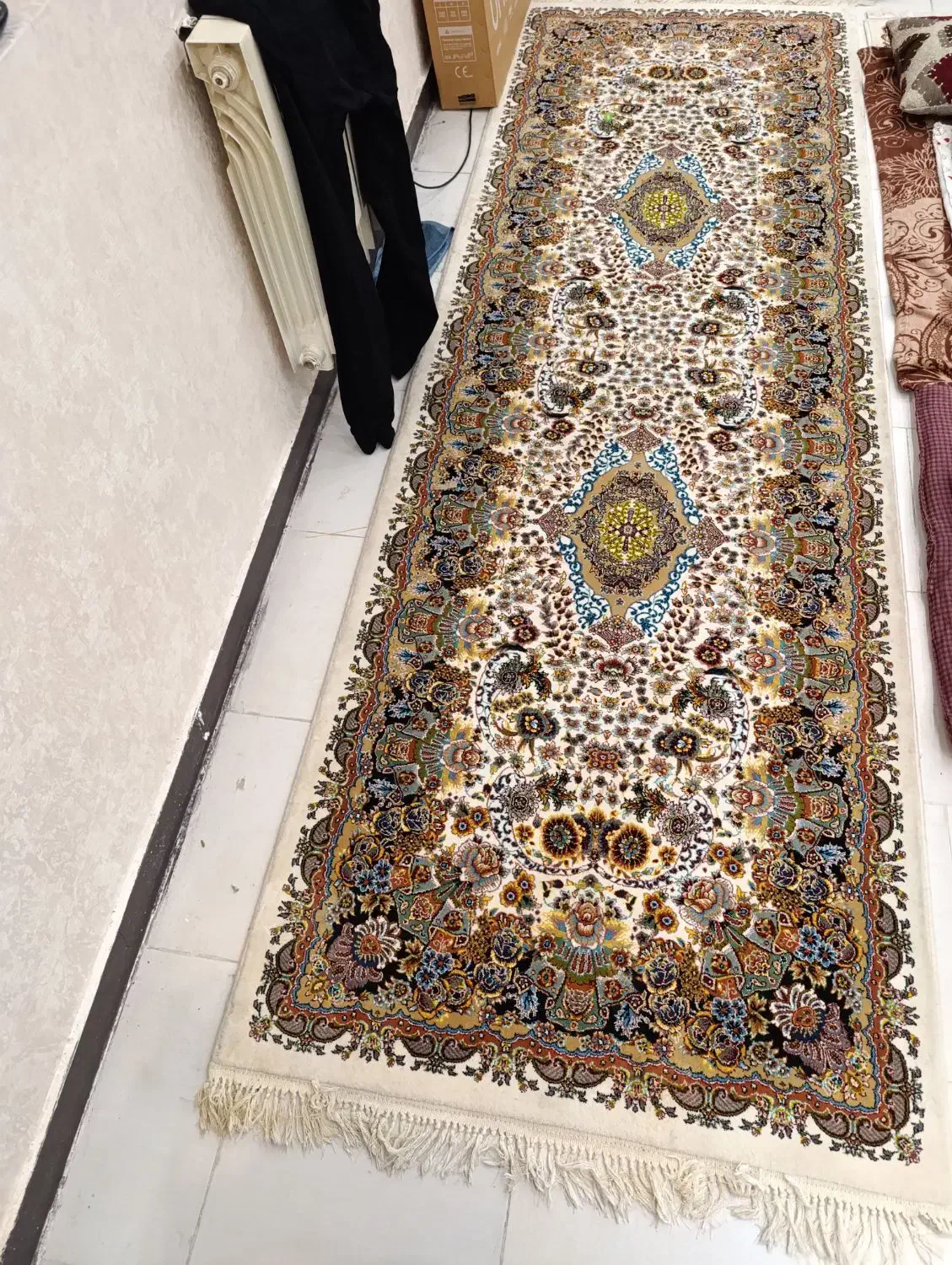 قالی راهرویی|فرش|چهارباغ, |دیوار