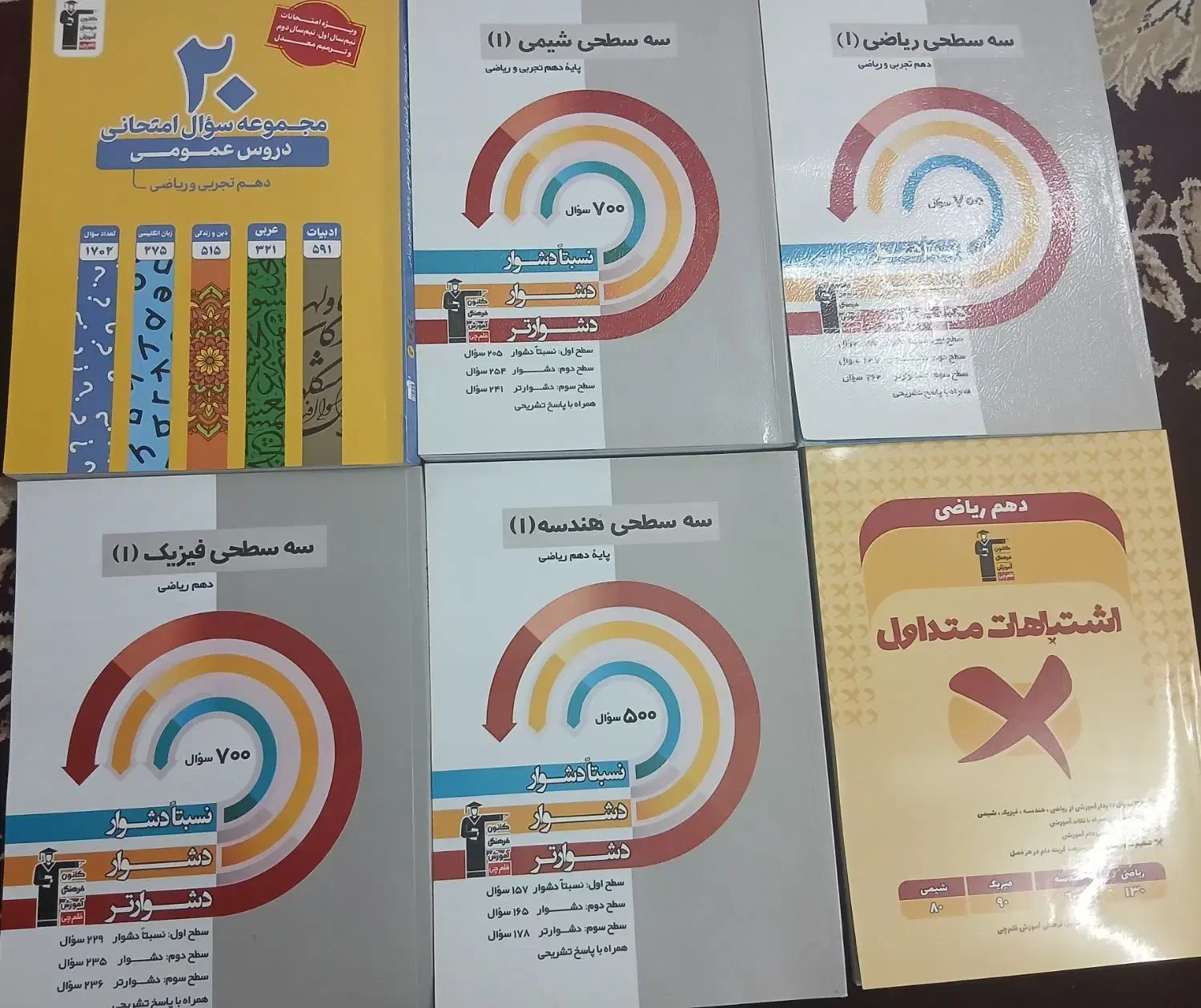 مجموعه کتاب های قلم چی دهم|کتاب و مجله آموزشی|چمستان, |دیوار