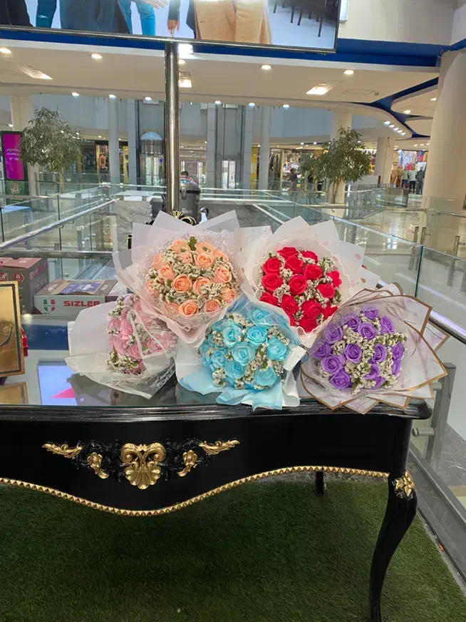 دسته گل ماندگار مصنوعی هدیه روززن|گل و گیاه طبیعی|مشهد, کوشش|دیوار