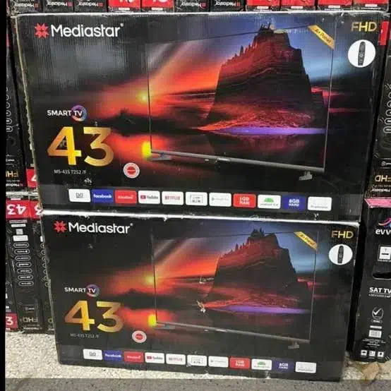 43اینچ مدیا استار|تلویزیون و پروژکتور|میبد, |دیوار