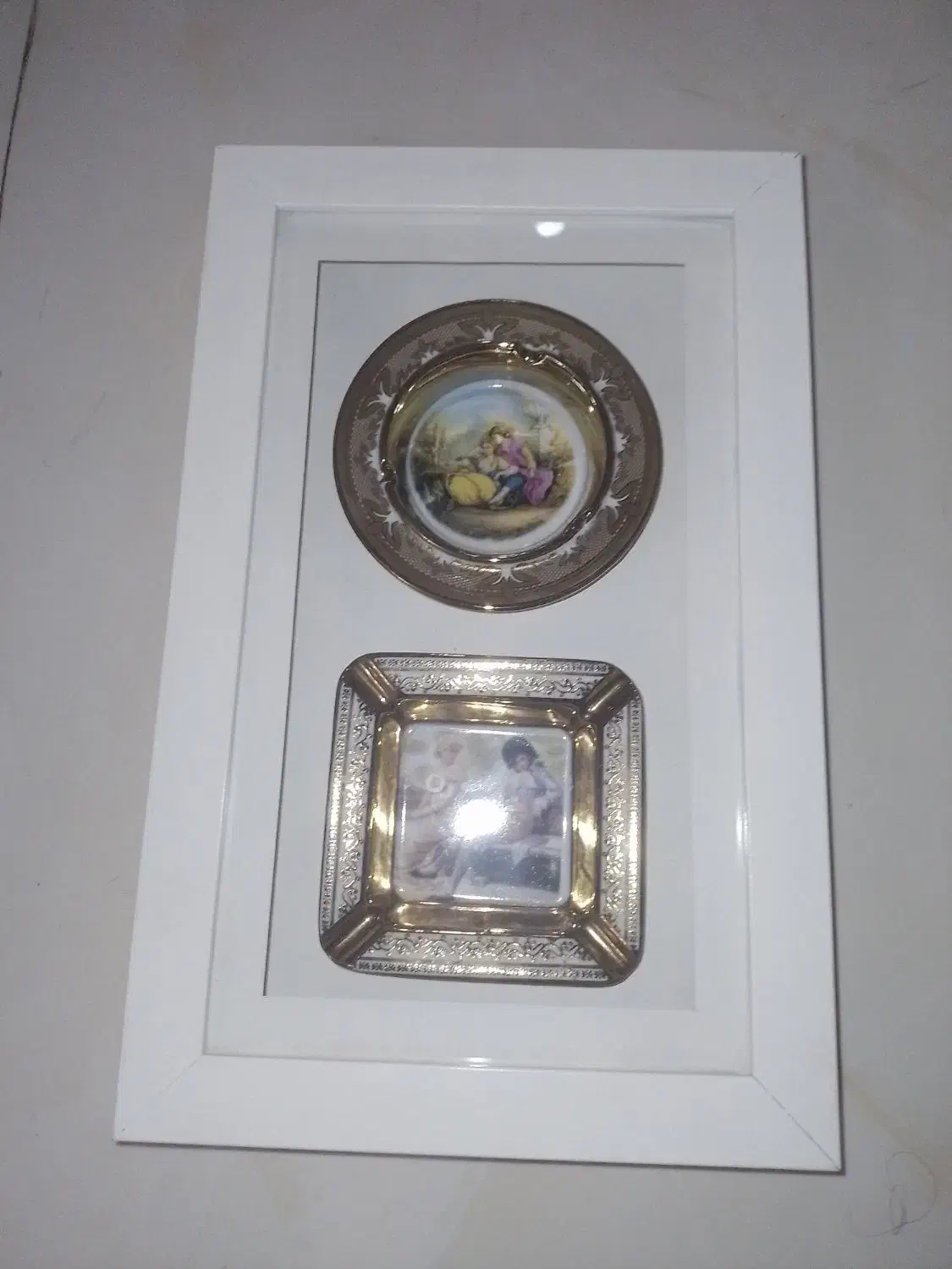 دو عدد زیر سیگاری آنتیک با عکس زیبا کلکسیونی|کلکسیون اشیاء عتیقه|تهران, بهار|دیوار