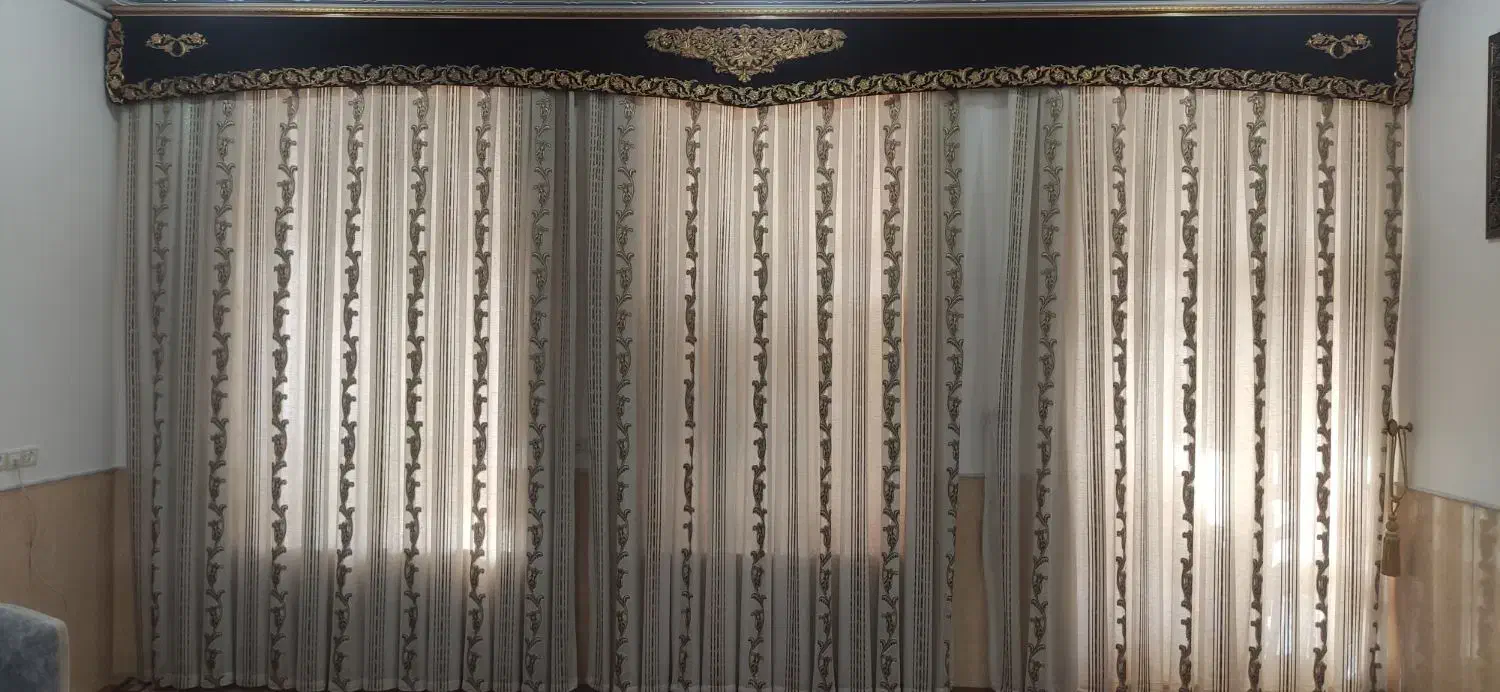 پرده پارچه کتان|پرده، رانر، رومیزی|میبد, |دیوار