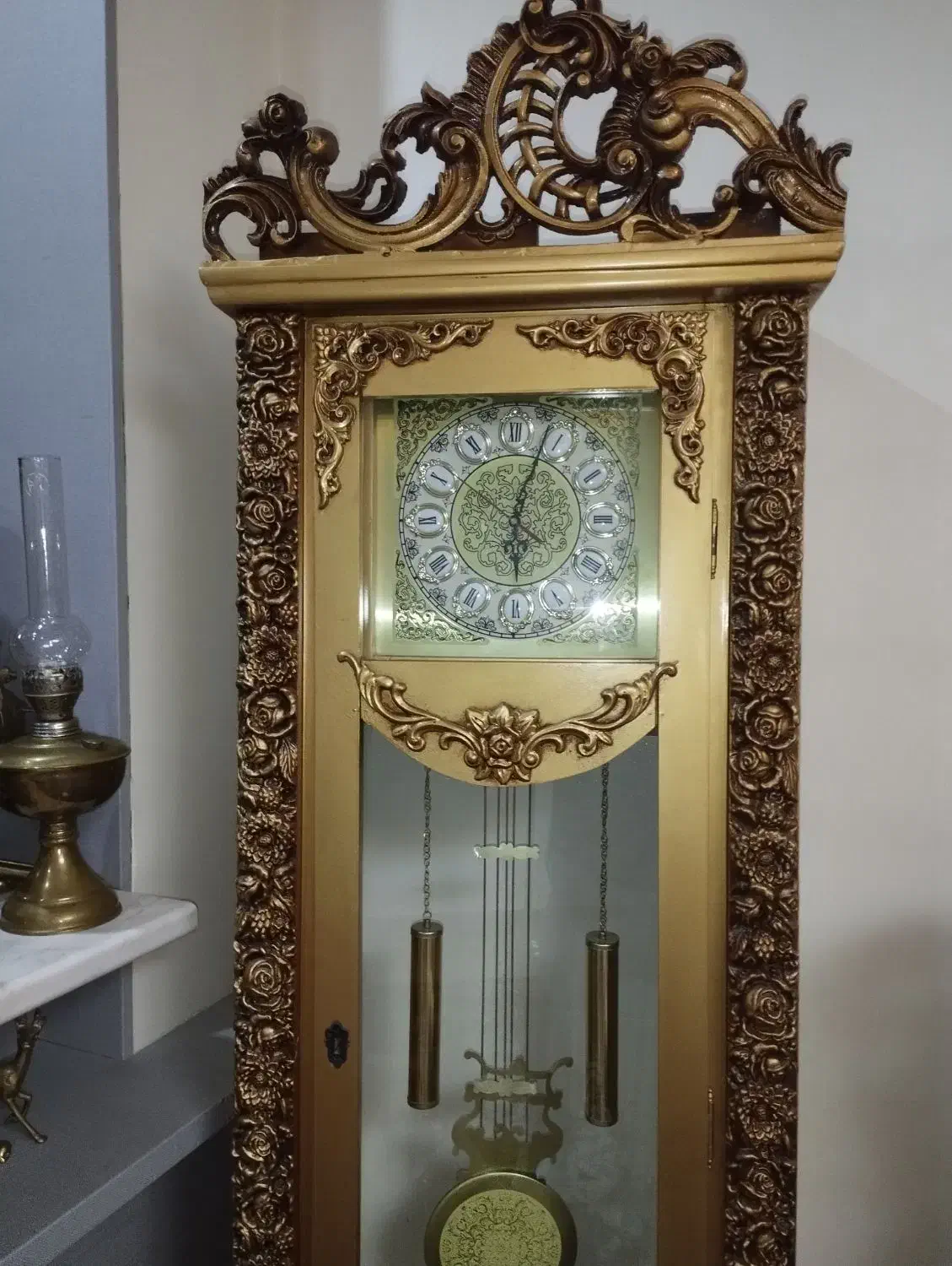 ساعت ایستاده طلایی تخفیف هم دارد|ساعت دیواری و تزئینی|فردیس, فردیس|دیوار