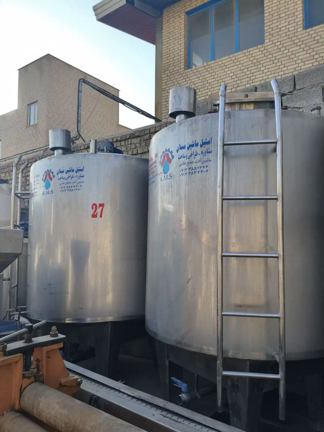 خرید فروشنده تانکر استیل ماشین آلات غذای لبنی مخزن|ماشین‌آلات صنعتی|تهران, خلیج فارس|دیوار