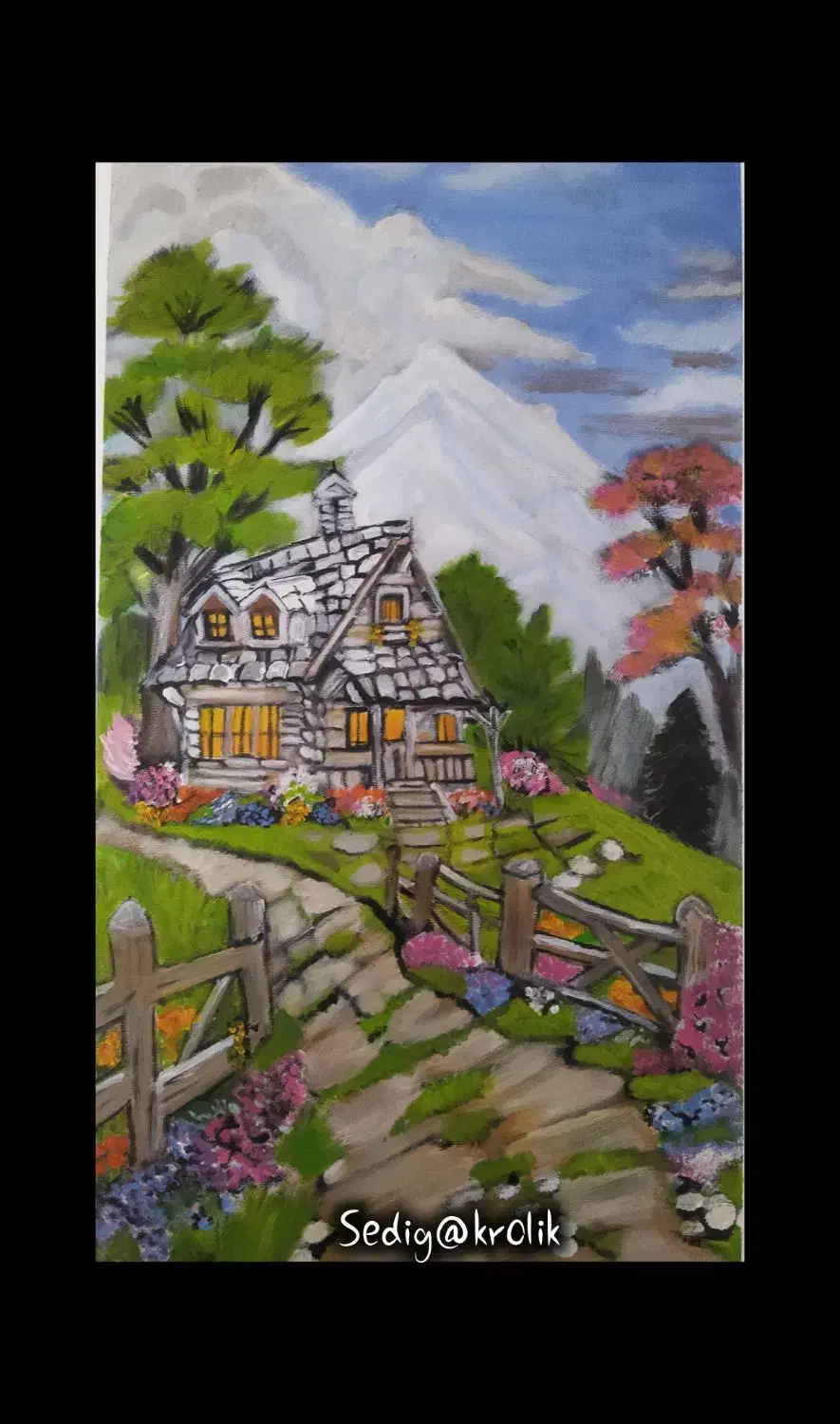 منظره جذاب|تابلو، نقاشی، عکس|کرج, مصباح|دیوار