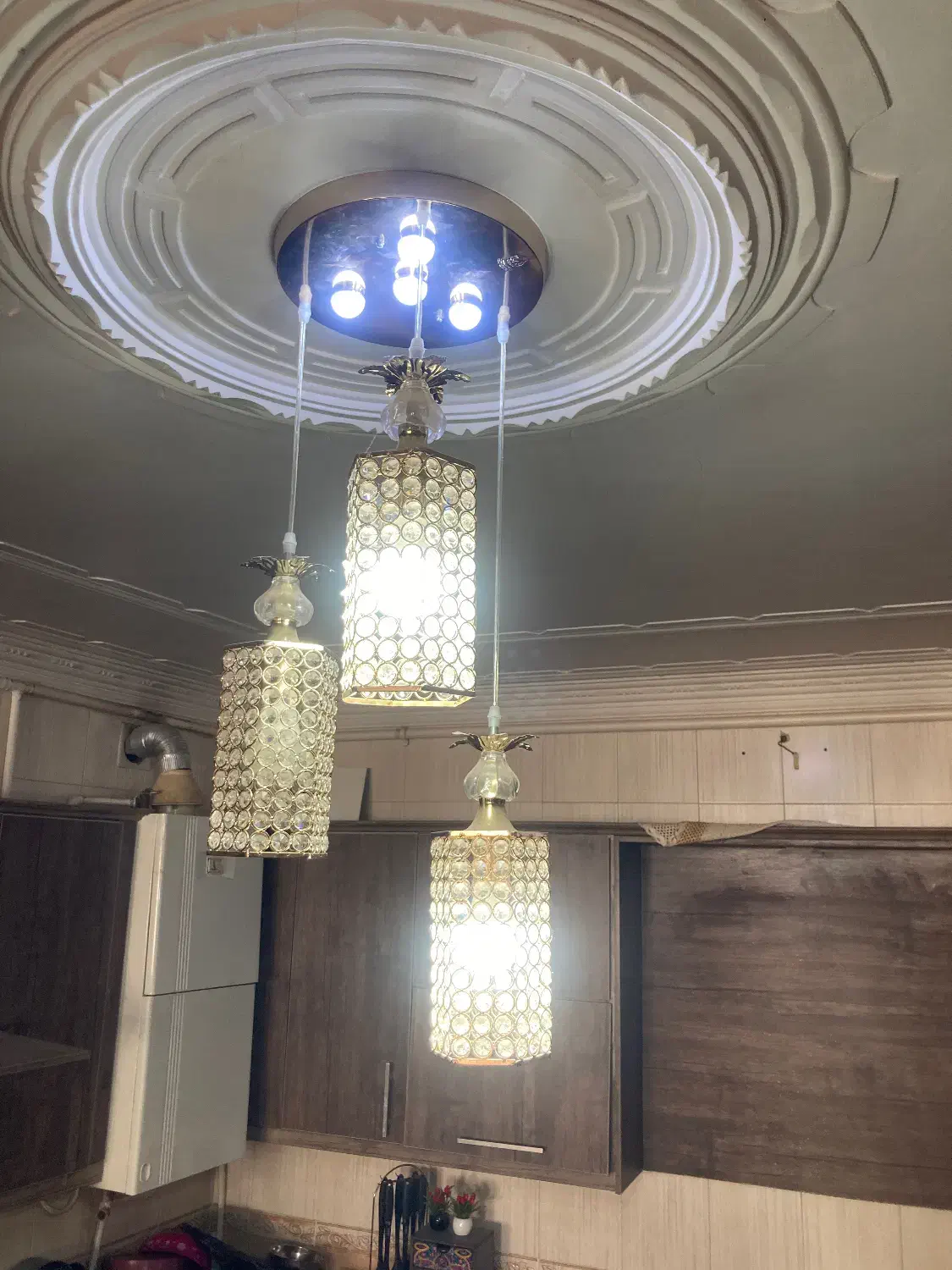 لوستر|لوستر و چراغ آویز|رفسنجان, |دیوار