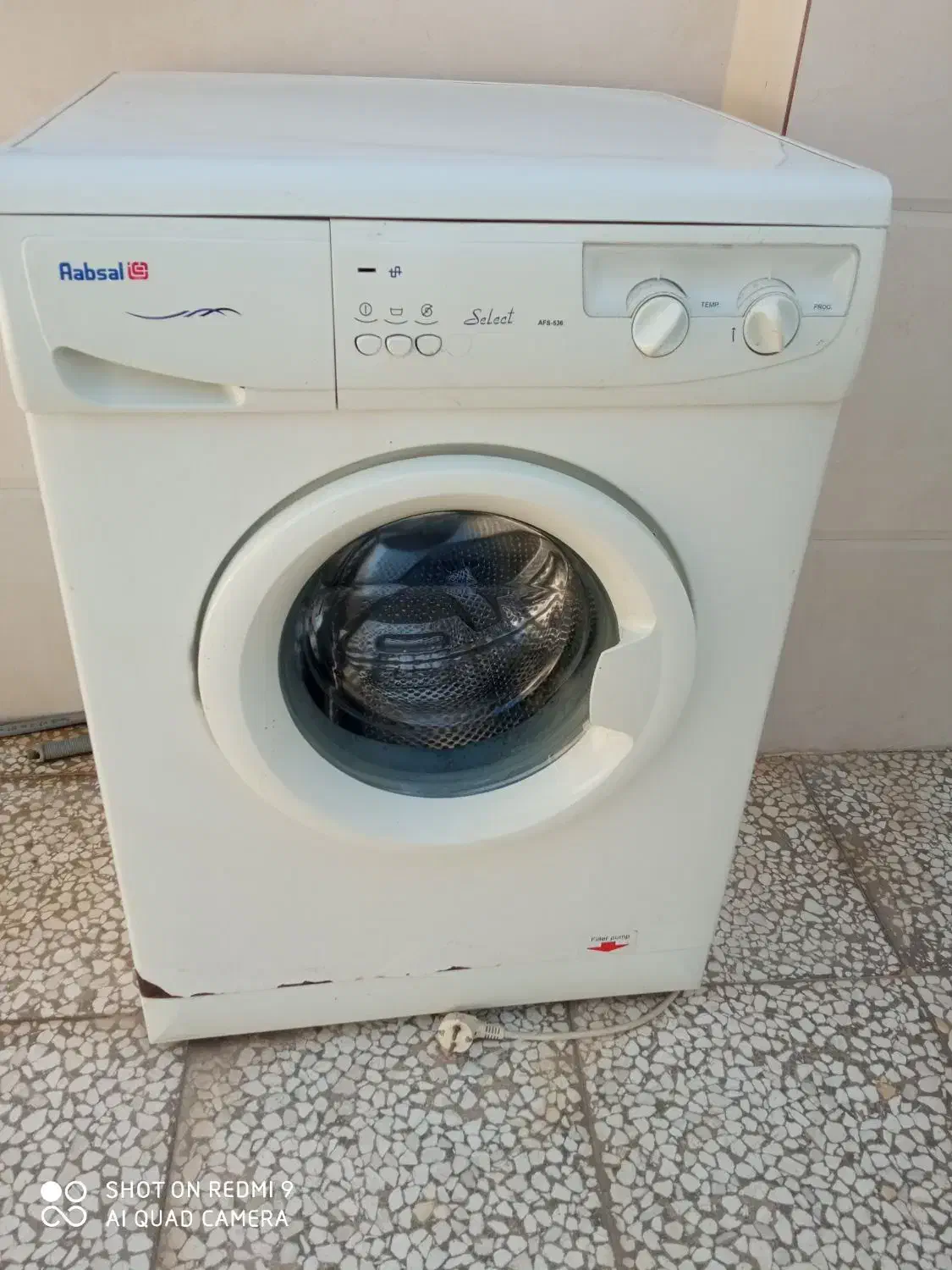 ماشین لباسشویی آبسال|ماشین لباسشویی و خشک‌کن لباس|سرخنکلاته, |دیوار