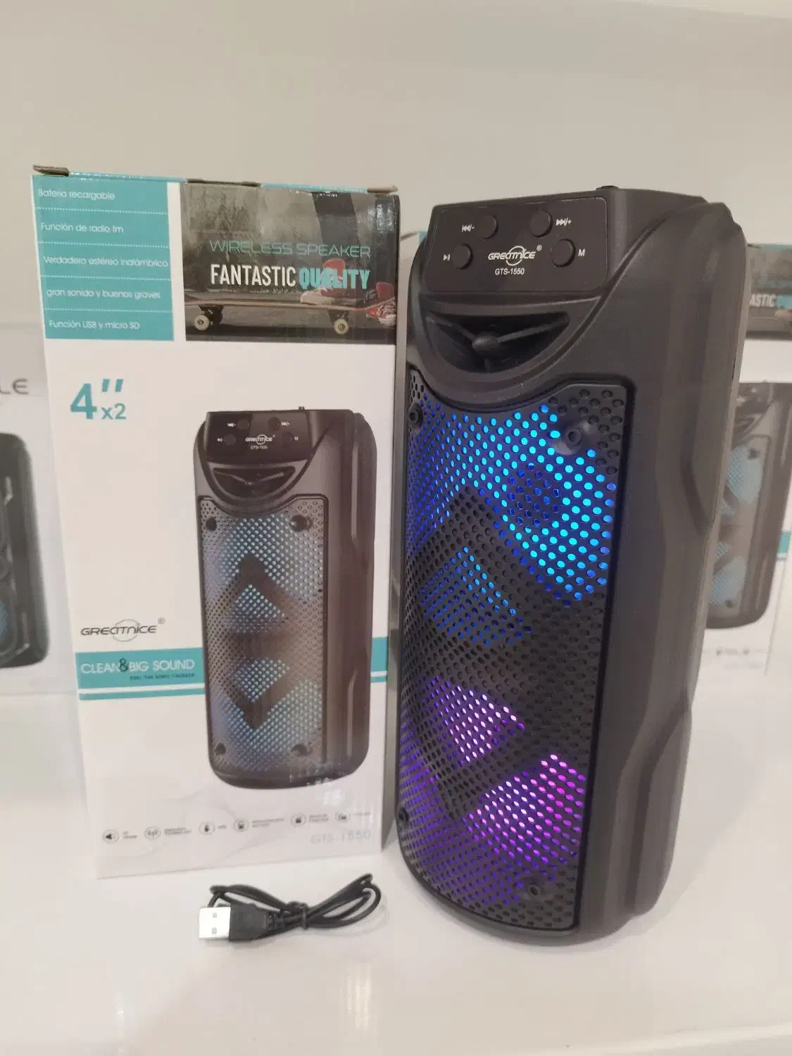 اسپیکر بلوتوث GREATNICE مدل GTS-1550 اورجینال|پخش‌کننده همراه|قم, میدان نو|دیوار