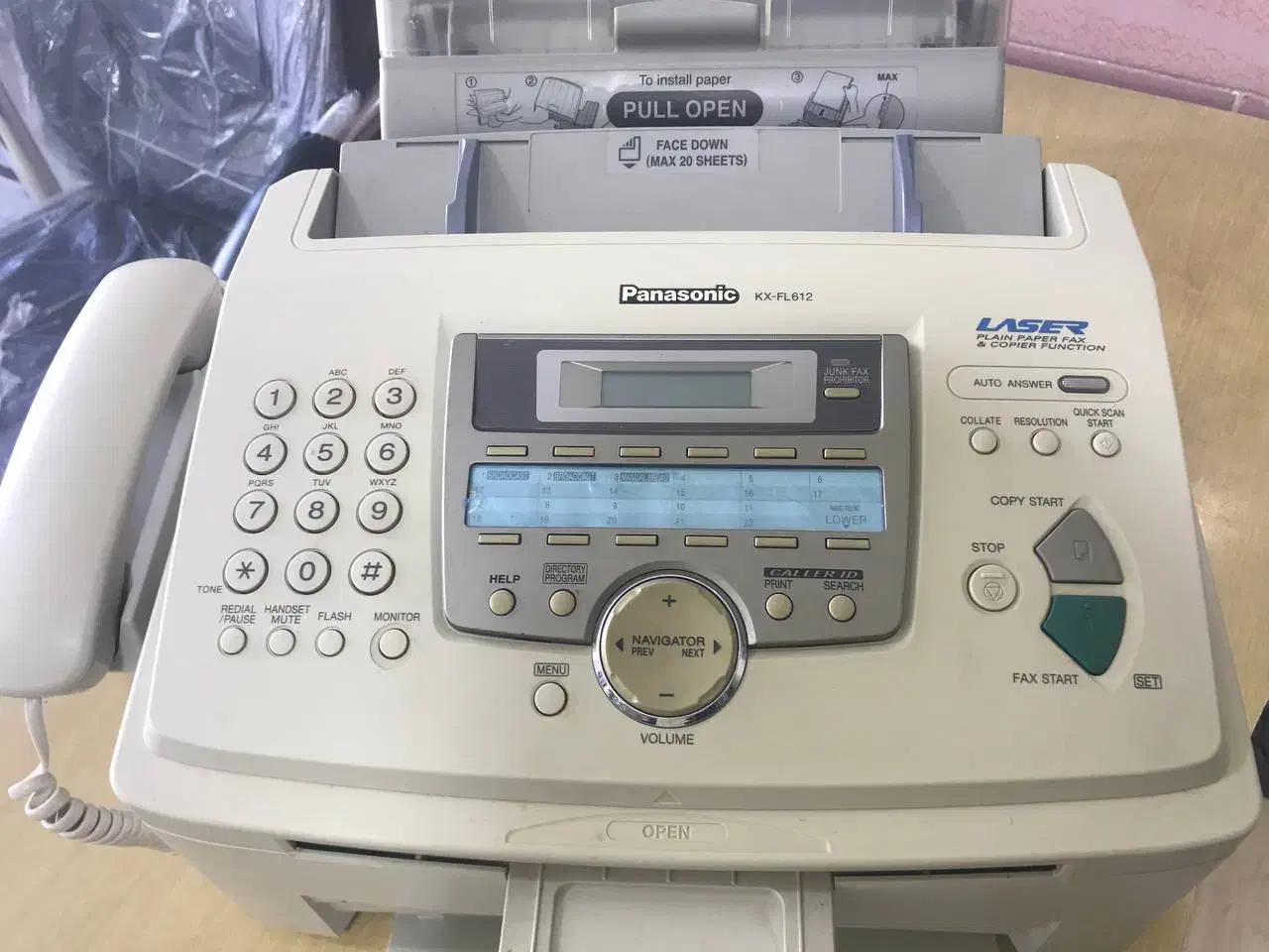 دستگاه فکس تلفن لیزری پاناسونیک|پرینتر، اسکنر، کپی، فکس|تهران, سید خندان (جلفا)|دیوار