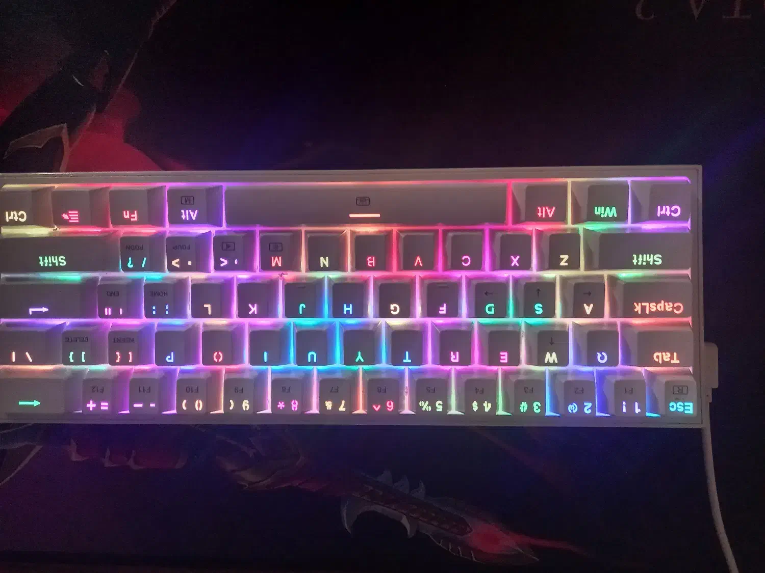 کیبورد ردراگون k617w red|قطعات و لوازم جانبی رایانه|کرج, فاز ۴ مهرشهر|دیوار